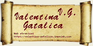 Valentina Gatalica vizit kartica